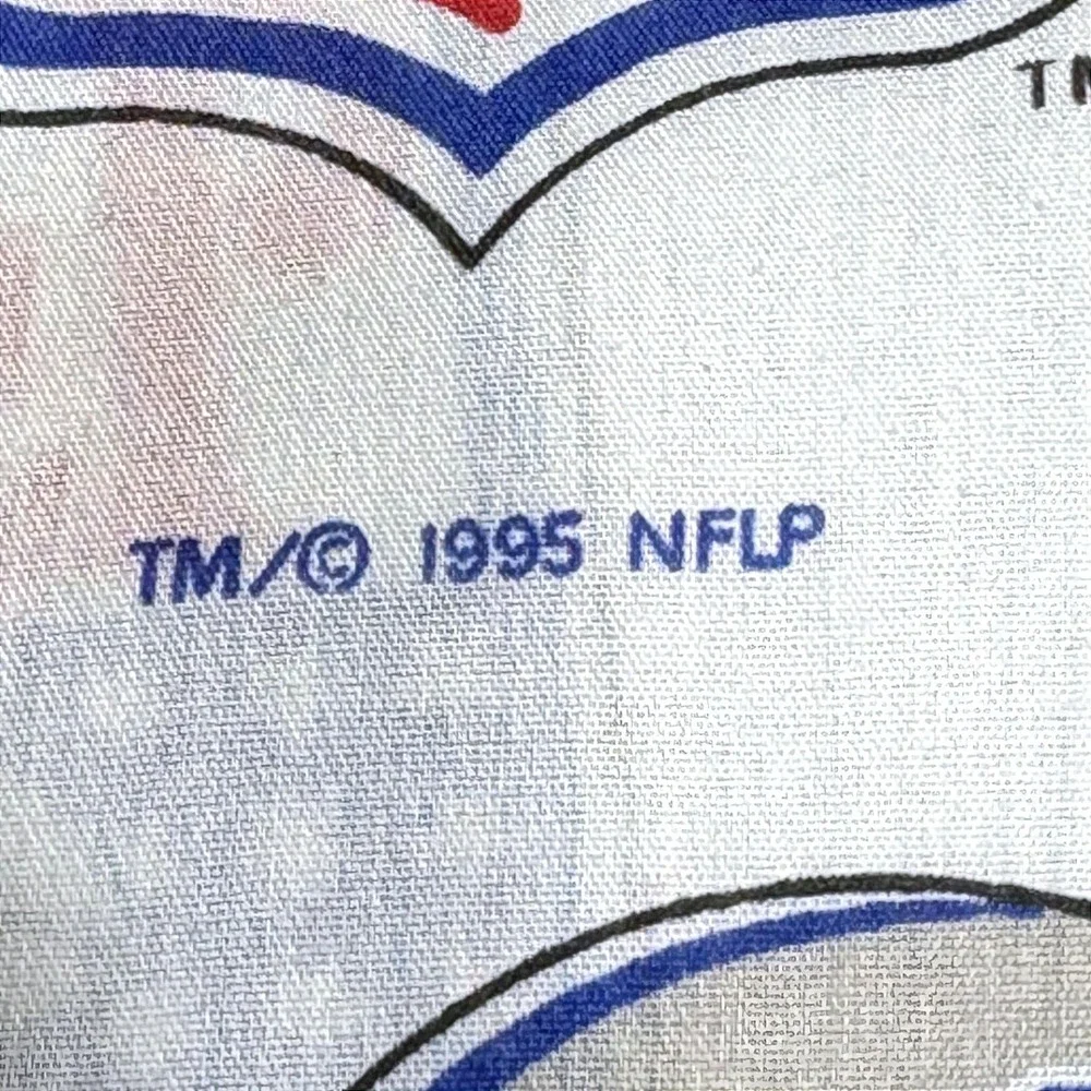 Vintage 1995 NFL Team Helmets Twin Flat/Fitted Sheet Set  NO PILLOWCASES